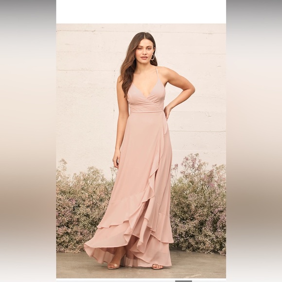 Lulu's Blush High Low Dress - Picture 5 of 16